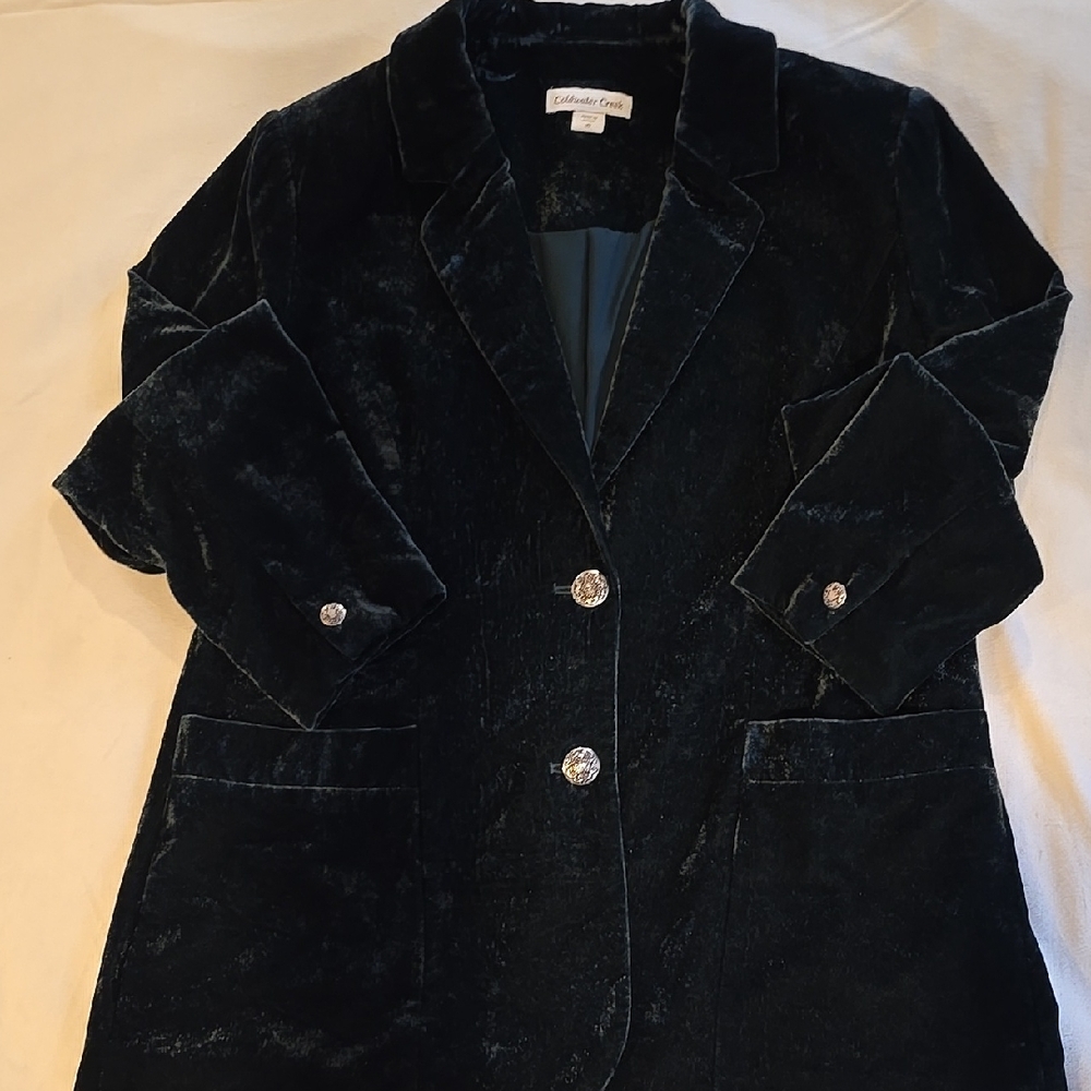 Coldwater Creek Velvet Blazer